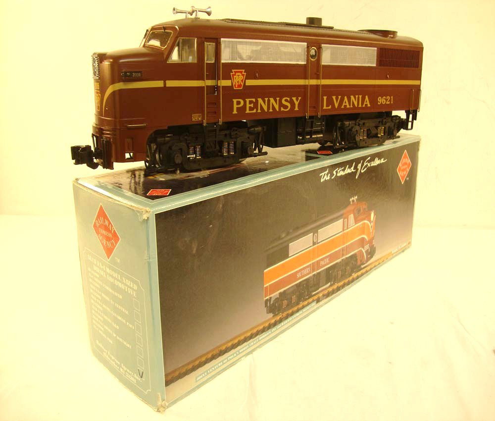 ABT: Railway Express Agency Pennsylvania Alco FA-1: Paul V. Ambrose and Drew J. Bauer present: This is the Pennsylvania Alco FA-1 Diesel Locomotive that Railway Express Agency made in G Scale a few years ago. Original Box. Please add $20.00 for US-48 S