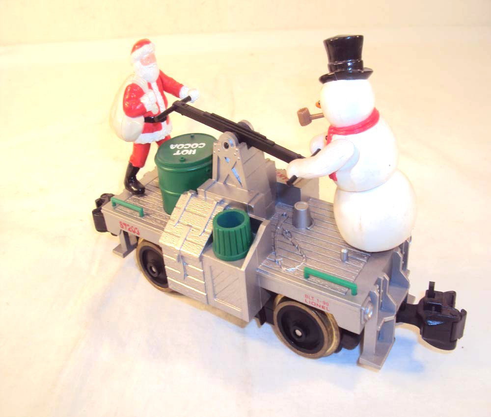 ABT: G Scale: Lionel #87203 Santa Hand Car: Paul V. Ambrose and Drew J. Bauer present: This is the #87203 Santa Hand Car that Lionel made a few years ago for G Scale. No Box. Please add $14.00 for US-48 Shipping and Insurance.