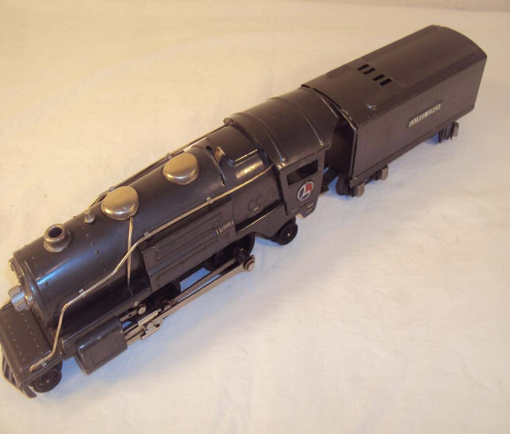 ABT: Lionel #259E Steam Engine & Tender (R): Paul V. Ambrose and Drew J. Bauer present: These are the #259E Steam Engine and Tender that Lionel made Pre War. Repainted and no Boxes. Please add $16.00 for US-48 Shipping and Insurance.