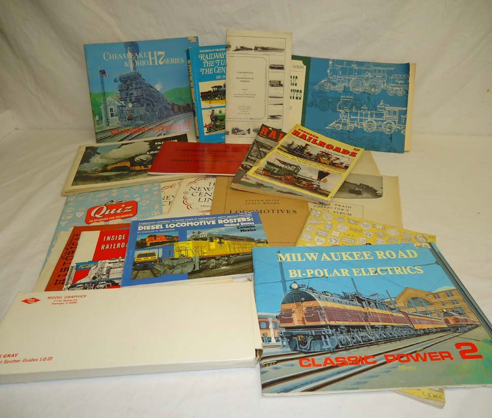 ABT: Assorted Railroad Magazines, Books, Misc. Pap: Paul V. Ambrose and Drew J. Bauer present: This is an assortment of Railroad Books, Magazines, and Miscellaneous Paper from the past. What you see is what you will receive. Please add $15.00 for US-48
