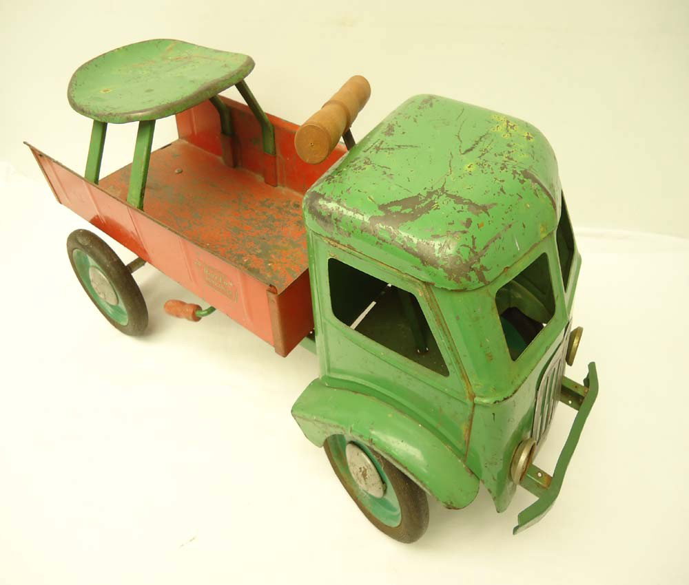ABT: Great Keystone Child Riding DumpTruck: Paul V. Ambrose and Drew J. Bauer present: This is the Child Riding Dump Truck with Seat that Keystone made many years ago. The Truck measures approx 24-inches long by 12-inches high. Please add $30.0