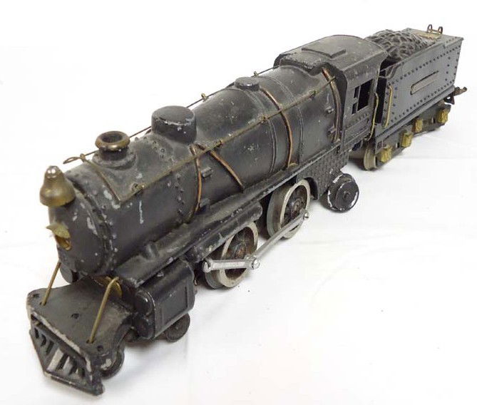 ABT: Scarce Ives O Gauge #1122 Steam Engine & Tend: Paul V. Ambrose and Drew J. Bauer present: These are the #1122 Steam Engine and Tender that Ives made in O gauge circa 1930. No Box. Please add $20.00 for US-48 Shipping and Insurance.