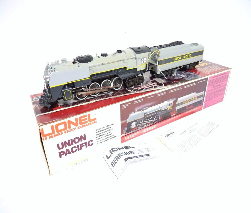 ABT: Mint Lionel #8002 Union Pacific Diecast Berksh: Paul V. Ambrose and Drew J. Bauer present: These are the #8002 Union Pacific Diecast Berkshire Steam Engine and the Streamline Tender with Sounds of Steam and Whistle from the Famous American Railroad