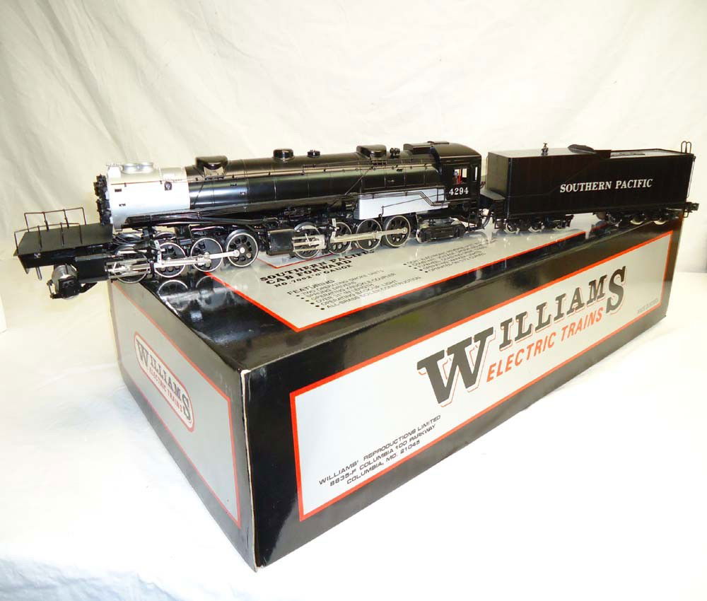 ABT: Williams #7002 Southern Pacific 2-8-8-4 Cab F: Paul V. Ambrose and Drew J. Bauer present: These are the #7002 Southern Pacific Diecast 2-8-8-4 Cab Forward Steam Engine & Tender that Williams made in O Gauge a few years ago. Features Brass Construc