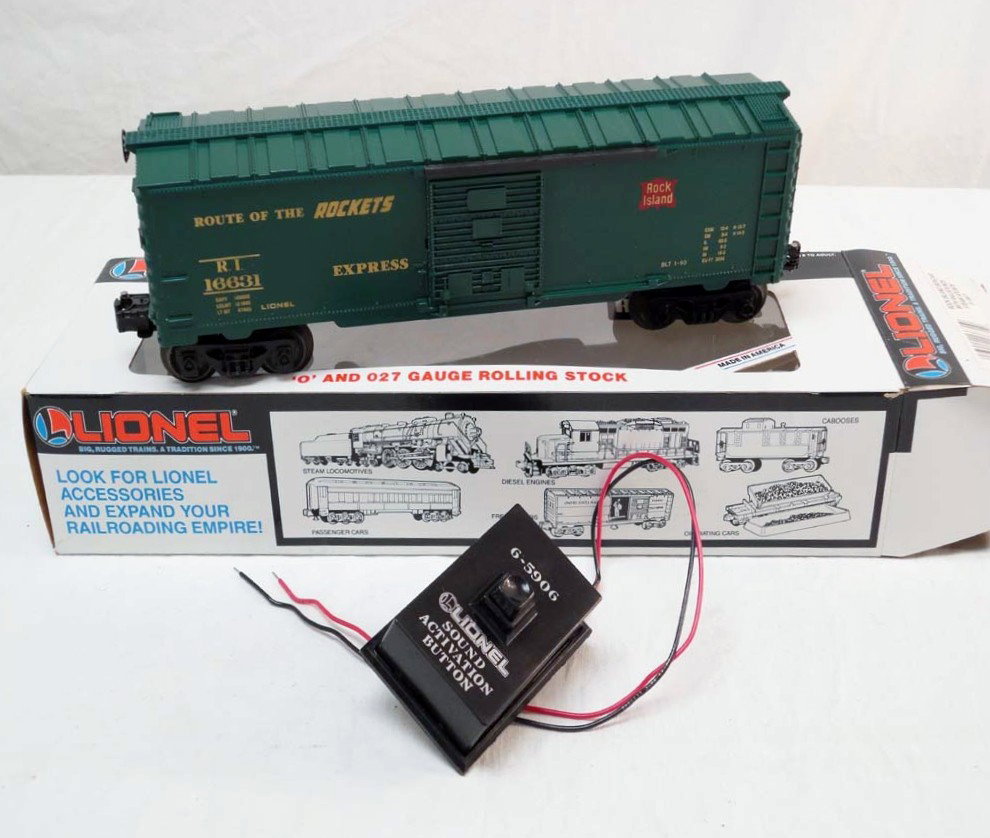 ABT: Lionel #16631 Rock Island Box Car w/Steam Rai: Paul V. Ambrose and Drew J. Bauer present: This is the #16631 Rock Island Box Car with Steam Railsounds and Control Button that Lionel made in the 1980s. Our Opinion is that it is generally in Mint Co
