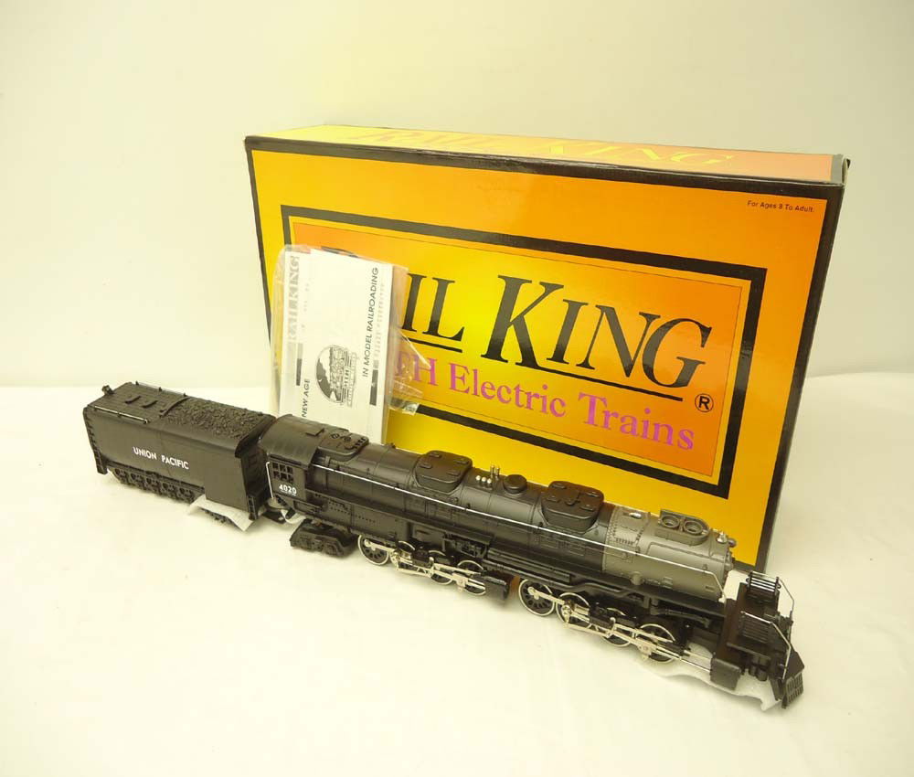 ABT: MTH Rail King #30-1129-1 UP Big Boy Steam Eng: Paul V. Ambrose and Drew J. Bauer present: These are the #30-1129-1 Union Pacific (4020) 4-8-8-4 Big Boy Diecast Steam Engine and Tender that MTH made in O Gauge a few years ago. Features Dual Motors