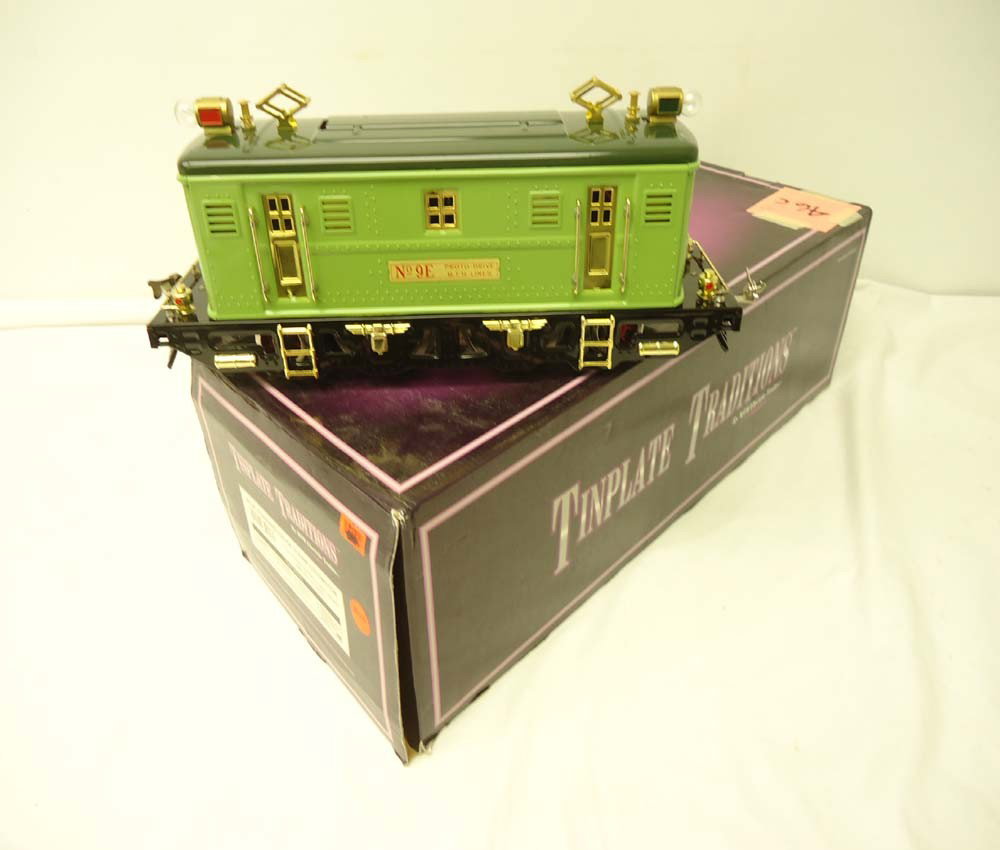 ABT: MTH Standard Gauge: #10-1066-1 9E Two-Tone Gr: Paul V. Ambrose and Drew J. Bauer present: This is the #10-1066-1 Two-Tone Green 9E Electric Engine that MTH made a few years ago. Contemporary version with Protosounds. Our Opinion is that it is gene