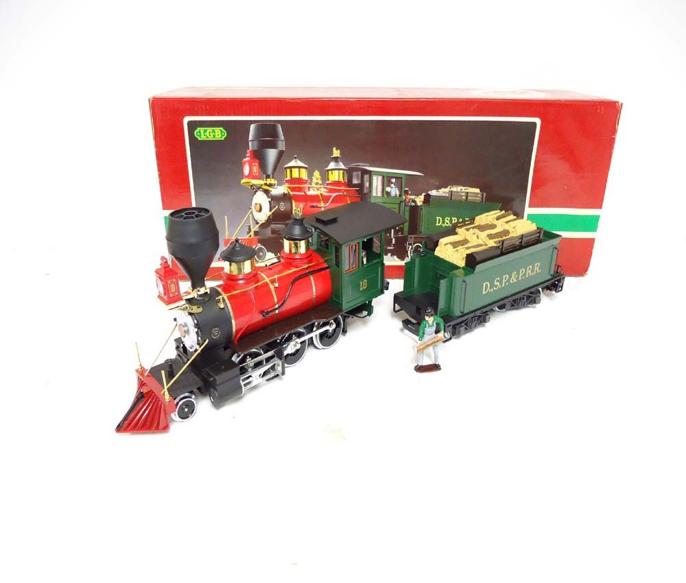 ABT: LGB G Scale: #2018D D.S.P & P.R.R. Engine and T: Paul V. Ambrose and Drew J. Bauer present: These are the #2018D D.S.P. & P.R.R. Engine and Tender that LGB made in G Scale a few years ago. Original Box. Please add $20.00 for US-48 Shipping and Insur