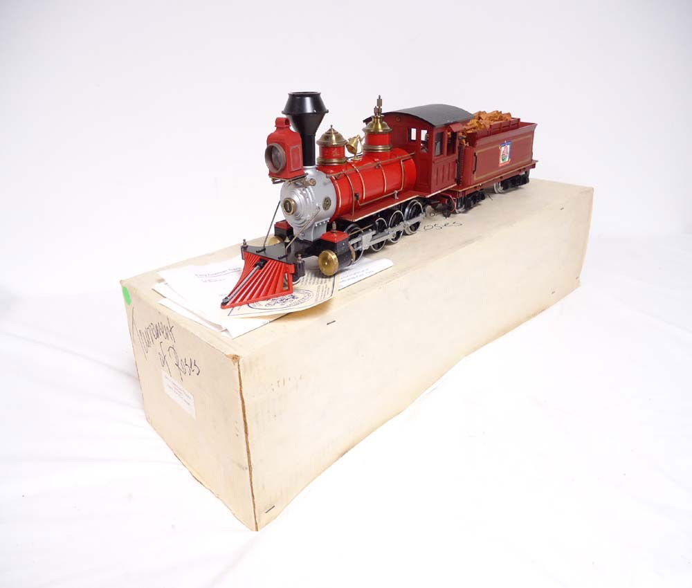 ABT: LGB G Scale: Delton #2225 Southern Pacific Ste: Paul V. Ambrose and Drew J. Bauer present: This is the #2225 Southern Pacific Coast Pasadena Tournament of Roses Smoking Steam Engine and Tender that Delton made for G Scale a few years ago. Rare. Ori