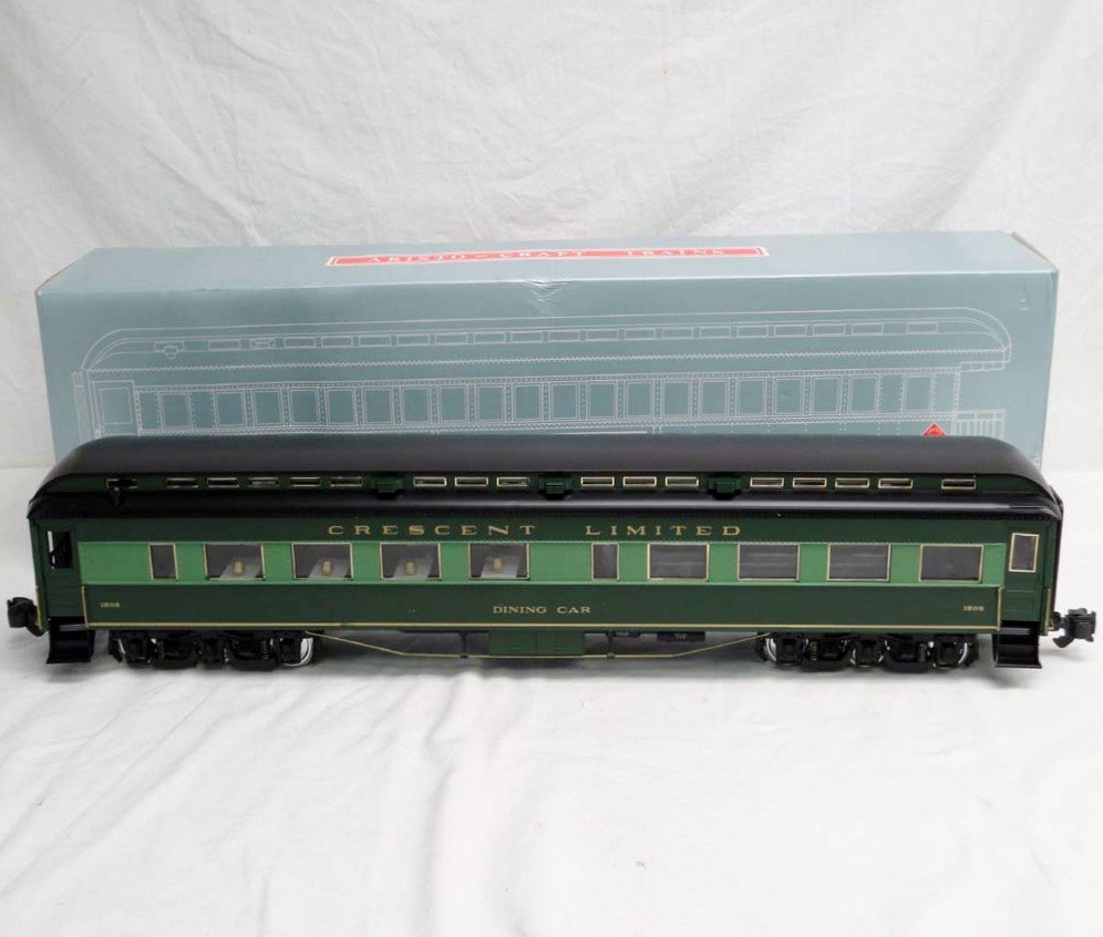 ABT: Aristo Craft G Scale: #ART-31505 Southern Cres: Paul V. Ambrose and Drew J. Bauer present: This is the #ART-31505 Southern Crescent Heavyweight Diner Car that Aristo Craft made for G Scale a few years ago. Original Box. Please add $18.00 for US-48 