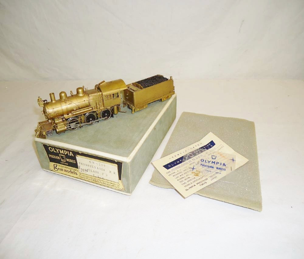 ABT: Olympia Precision Models HO Brass: #GN-116 2-: Paul V. Ambrose and Drew J. Bauer present: This is the #GN-116 Brass PRR F3 2-6-0 Steam Engine that Olympia Precision Models made in HO Scale a few years ago. Please look at all the pictures; what is 