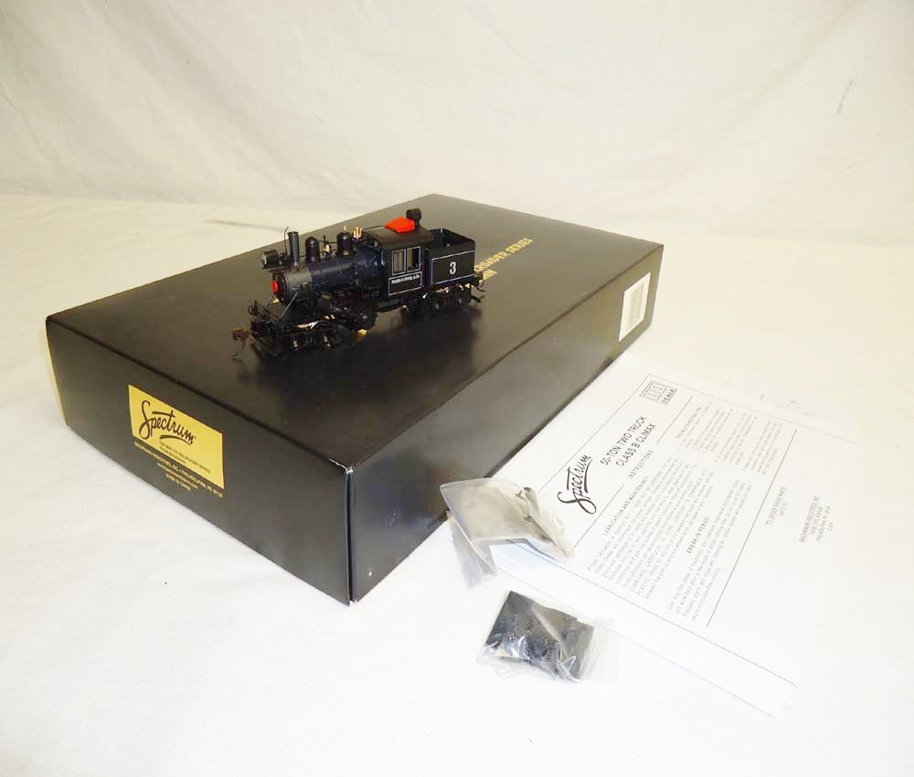 ABT: Spectrum HO Scale: #82802 Moore Keppel Climax: Paul V. Ambrose and Drew J. Bauer present: This is the #82802 Moore Keppel #3 Class B 2 Truck Climax Locomotive that Spectrum made in HO Scale a few years ago. Please look at all the pictures; what is