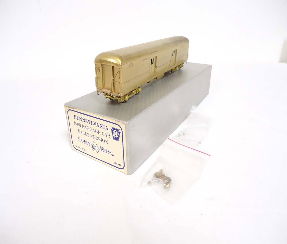 ABT: NJ Custom Brass HO Brass: #702B Pennsylvania : Paul V. Ambrose and Drew J. Bauer present: This is the #702B Pennsylvania B-60 Baggage Car that NJ Custom Brass made in HO Scale a few years ago. Please look at all the pictures; what is pictured is w