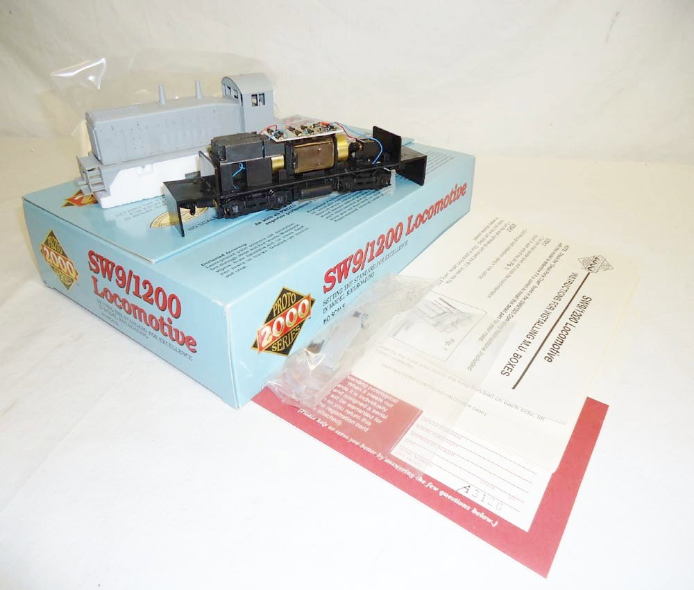ABT: Protp Series HO Scale: #8908 Undecorarted SW : Paul V. Ambrose and Drew J. Bauer present: This is the #8908 Undecorarted SW 9/1200 Locomotive that Proto Series made for HO Scale a few years ago. Please look at all the pictures; what is pictured is