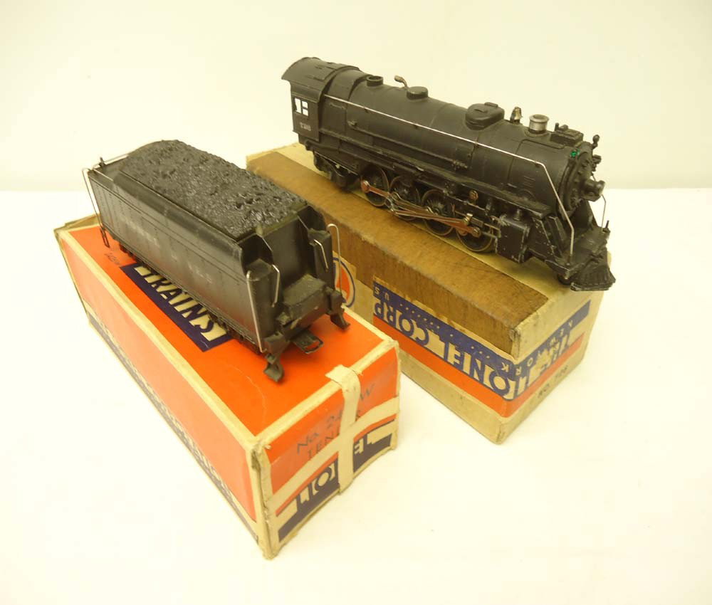 ABT: Lionel 1946 Model #726 Berkshire & #2426W Die: Paul V. Ambrose and Drew J. Bauer present: These are the #726 Berkshire Steam Engine with Headlight and Smoke Bulb and the #2426W Diecast Whistle Tender that Lionel made circa 1946. Engine without E-U