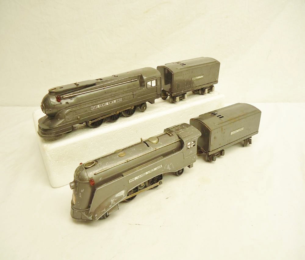 ABT: Lionel Streamline #1689E & #1668E Steam Engine: Paul V. Ambrose and Drew J. Bauer present: These are the #1689E and #1668E Streamline Steam Engines and Tenders that Lionel made in the 1930s. No Boxes. Please add $18.00 for US-48 Shipping and Insura