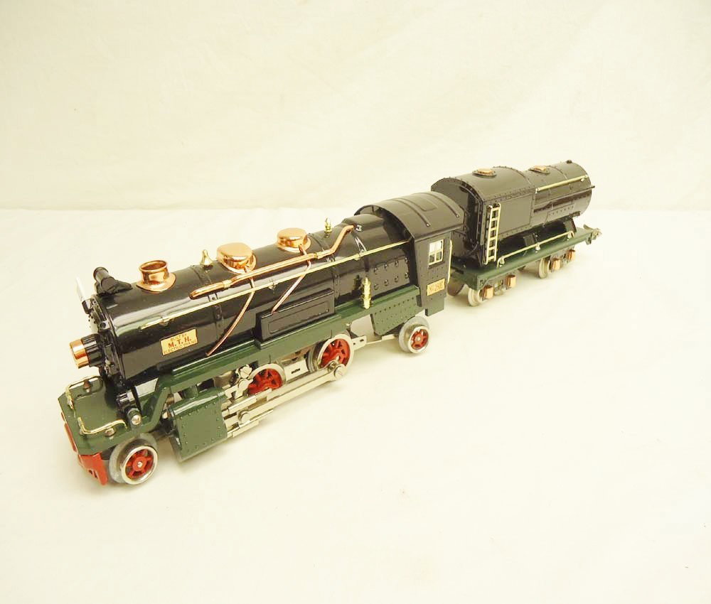 ABT: MTH #260E NYC Black/green Steam Engine & Tend: Paul V. Ambrose and Drew J. Bauer present: These are the #260E Black Steam Engine (missing one Flag) with Green Frame and Tender that MTH made in O gauge in the recent past in O gauge as a remake of t