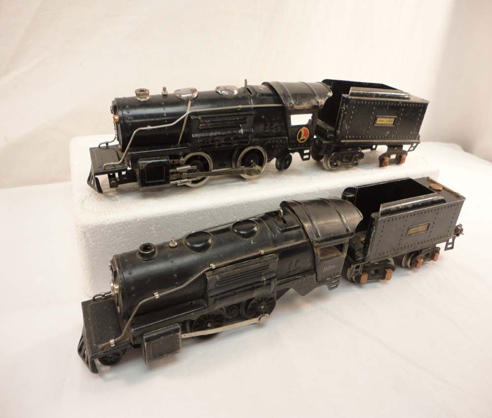ABT: Lionel #258/259E Steam Engines & Tenders: Paul V. Ambrose and Drew J. Bauer present: These are the #258/259E Steam Engines and Tenders that Lionel made in O gauge circa the 1930s. No Boxes. Please add $25.00 for US-48 Shipping and Insurance.