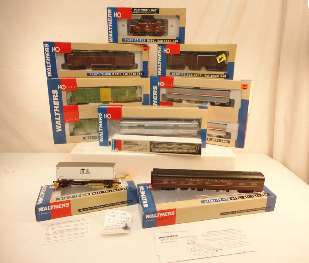 ABT: Walthers HO Scale: Assorted Cars and Passenger: Paul V. Ambrose and Drew J. Bauer present: These are an Assortment of Cars and a Passenger Car Light Kit that Walthers made in HO Scale a few years ago. Please look at all the pictures; what is pictur