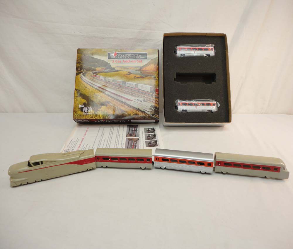 ABT: Con-Cor/Varney HO Scale: Assorted Cars/OBs: Paul V. Ambrose and Drew J. Bauer present: These are the #0001-008752 Pennsy Are Train 3 Car Set (one car is mising) and #2567 plastic Non-Ppowered Set that Con-Cor/Varney made in HO Scale a few years