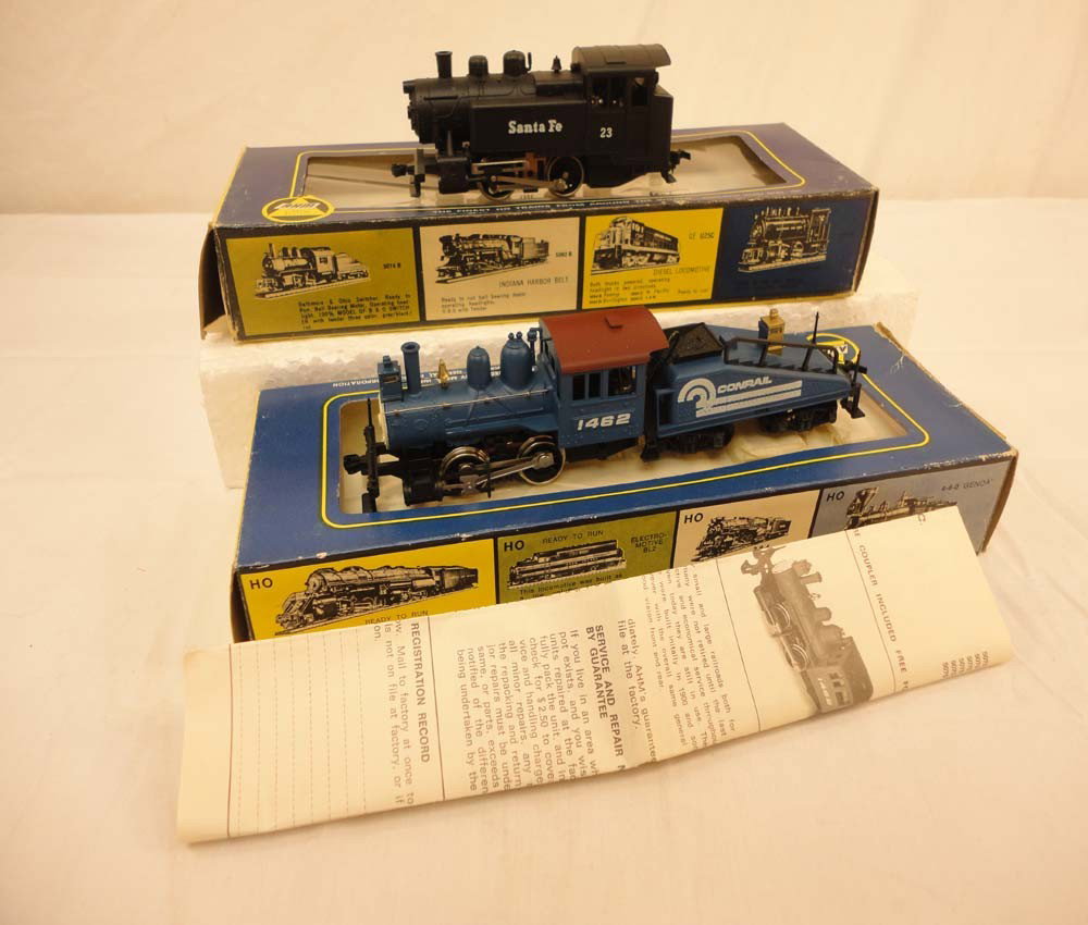 ABT: AHM HO Scale: #5075G Conrail Steam Engine & T: Paul V. Ambrose and Drew J. Bauer present: These are the #5075G Conrail Steam Engine & Tender and the #5171D Santa Fe Engine that AHM made in HO Scale a few years ago. Please look at all the pictures;