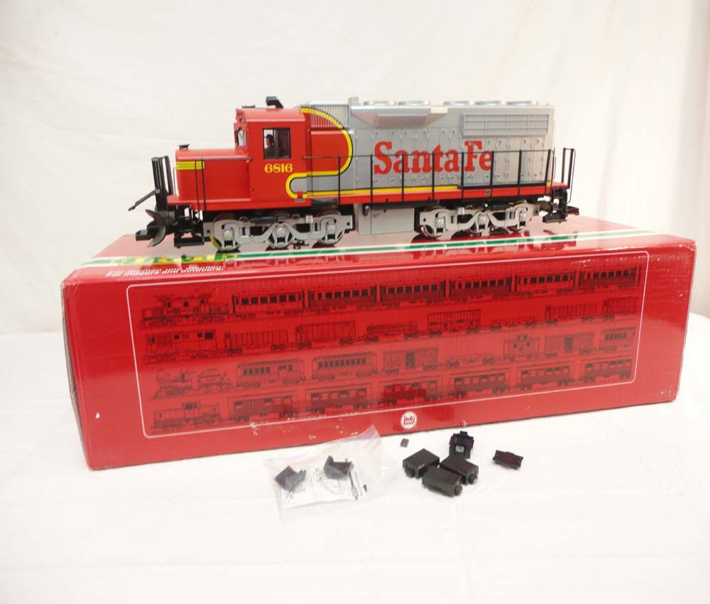 ABT: LGB G Scale: #22560 Santa Fe Diesel Engine/OB: Paul V. Ambrose and Drew J. Bauer present: This is the #22560 Santa Fe Diesel Engine that LGB made in G Scale a few years ago. Please look at all the pictures; what is pictured is what you will receiv
