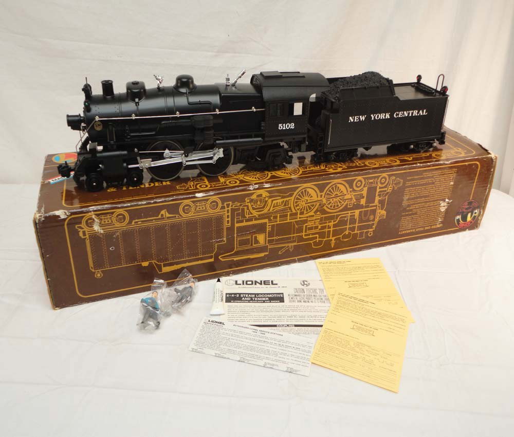 ABT: Lionel G Scale: #78-1502-200 NY Central Steam: Paul V. Ambrose and Drew J. Bauer present: This is the #78-1502-200 NY Central Steam Engine and Tender that Lionel made in G Scale a few years ago. Please look at all the pictures; what is pictured is
