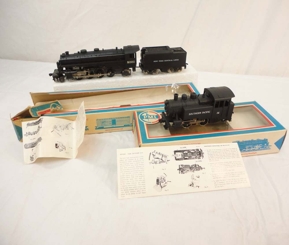 ABT: PMI Ho Scale: #6623 Southern Pacific and #664: Paul V. Ambrose and Drew J. Bauer present: These are the #6623 Southern Pacific and #6641 New York Central Steam Engine and Tenders that PMI made in HO Scale a few years ago. Please look at all the pi