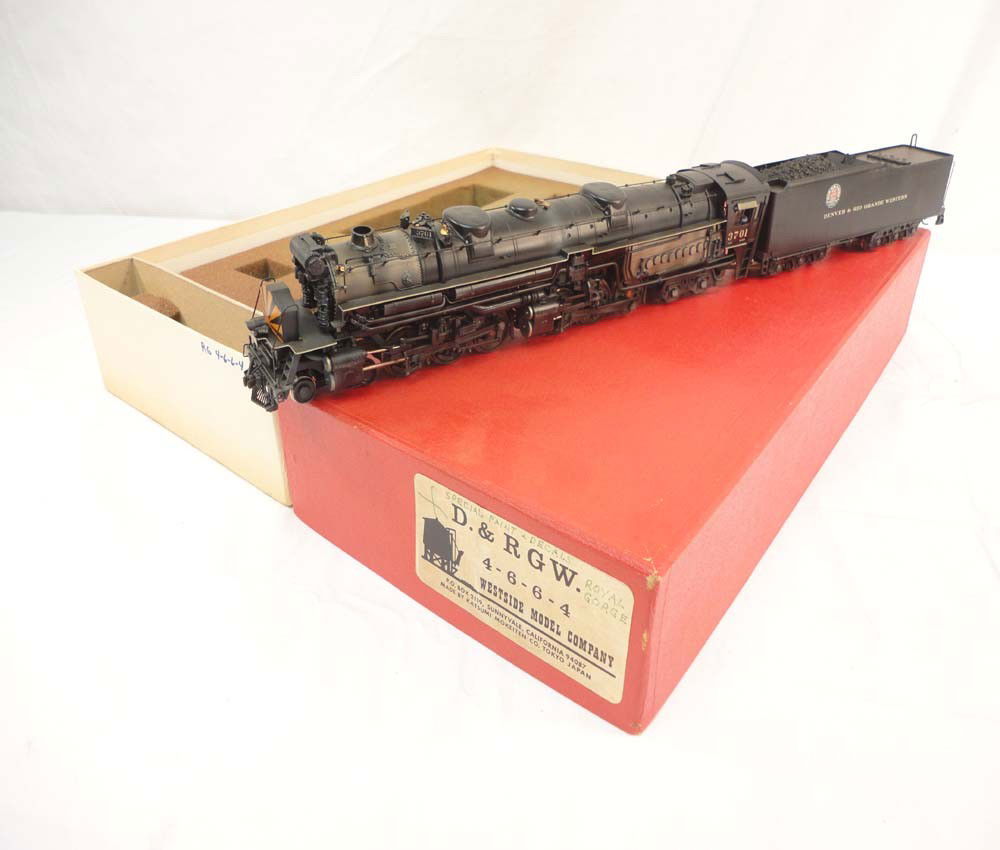 ABT: HO Brass: Katsumi/Westside D&RGW/Royal Gorge: Paul V. Ambrose and Drew J. Bauer present: These are the custom paint Brass D&RGW 4-6-6-4 'Challenger' Steam Engine with unique Nose detail and Tender with Royal Gorge Decals that Westside/Katsumi mad