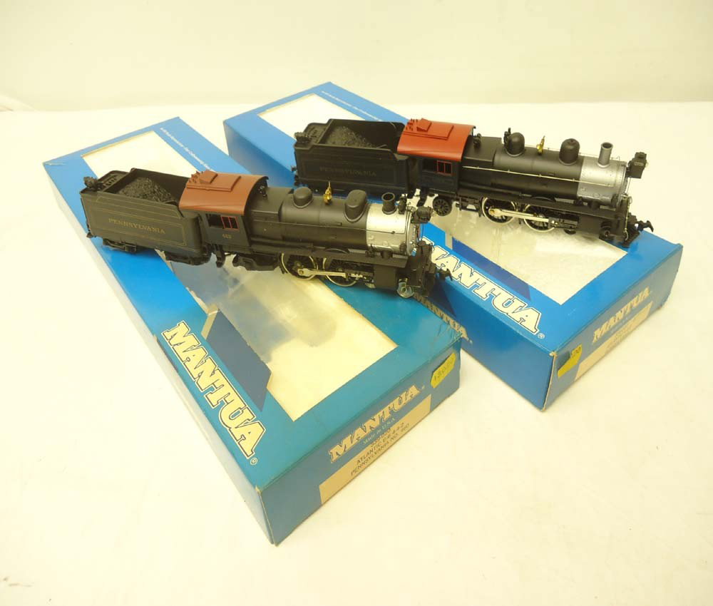 ABT: Mantua HO Scale: #339-020 E-6 PA & #336-020 P: Paul V. Ambrose and Drew J. Bauer present: These are the #339-020 E-6 Pennsylvania and the #336-020 Pennsylvania Atlantic 4-4-2 Engines and Tenders that Mantua made in HO Scale a few years ago. Please