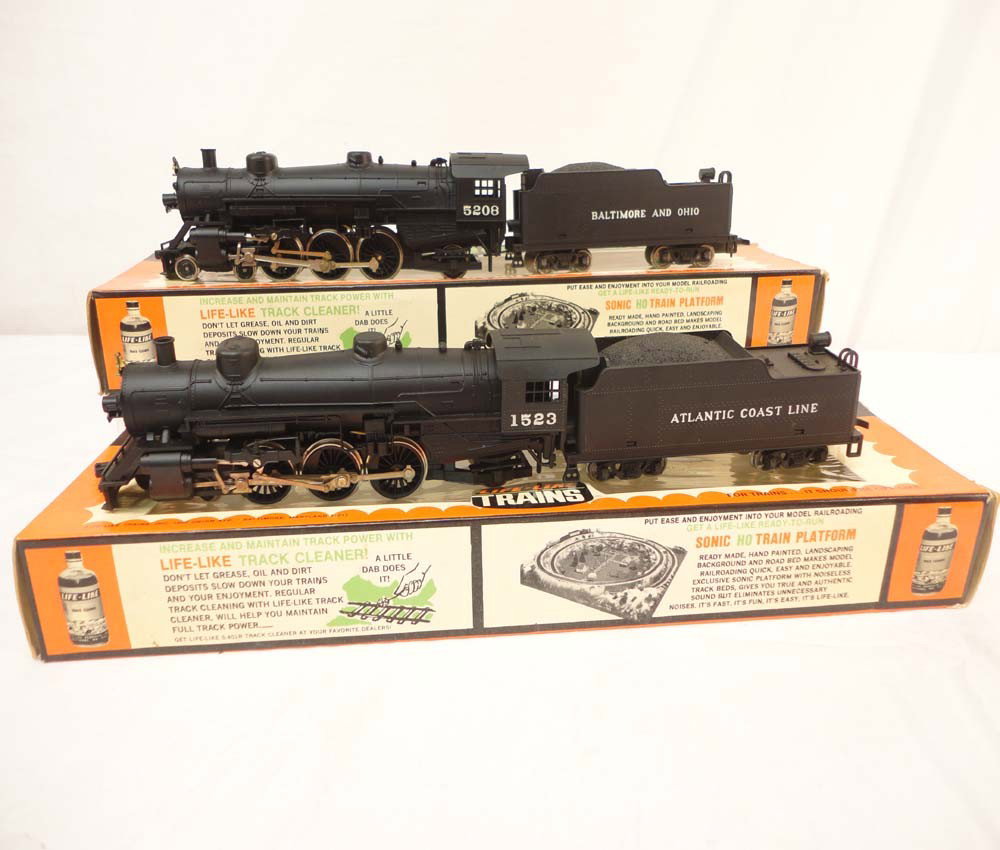 ABT: Life-Like HO Scale: #236P Atlantic & #236A B&: Paul V. Ambrose and Drew J. Bauer present: These are the #236P Atlantic Coastline and the #236A B&O USRA Light Pacific Steam Engine and Tender that Life-Like made in HO Scale a few years ago. Please l