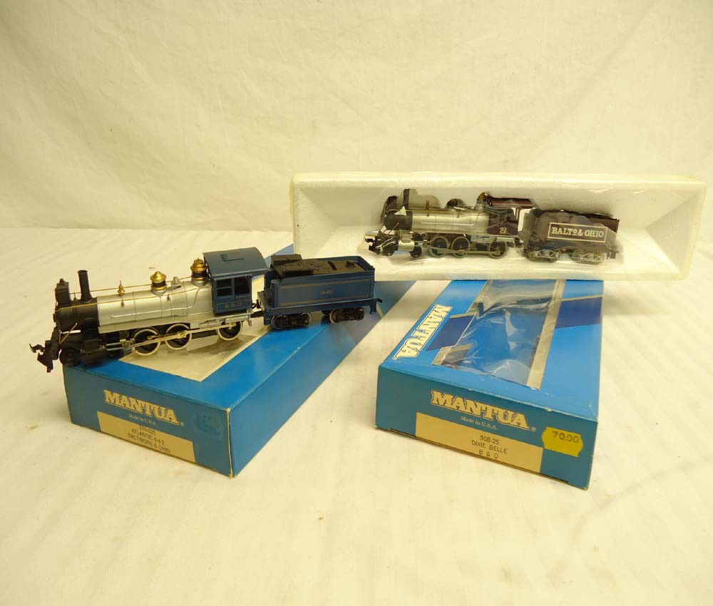ABT: Mantua HO Scale: #308-25/36-025 B&O Engines a: Paul V. Ambrose and Drew J. Bauer present: These are the #308-25/36-025 B&O Engines and Tenders that Model Power made in HO Scale a few years ago. Please look at all the pictures; what is pictured is