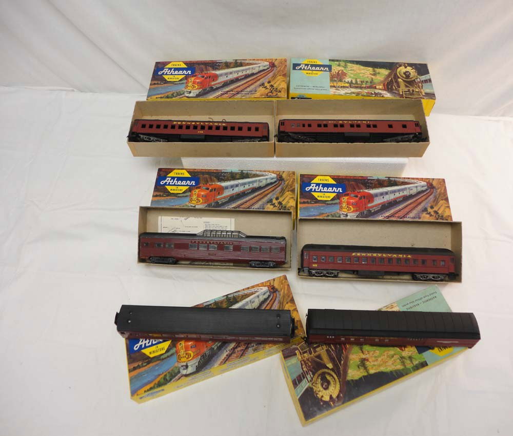 ABT: Athearn HO Scale: 6 Assorted Pa Car Kits/OBs: Paul V. Ambrose and Drew J. Bauer present: These are six Assorted Pa Car Kits that Athearn made in HO Scale a few years ago. Please look at all the pictures; what is pictured is what you will receive.