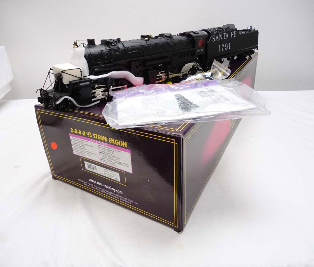 ABT: Mint MTH #20-3094-1 Santa Fe (#1791) 2-8-8-2 Y3: Paul V. Ambrose and Drew J. Bauer present: This is the #20-3094-1 Santa Fe (#1791) 2-8-8-2 Y3 Steam Engine with Protosounds, Protocoupler and Digital Command System that MTH made in O Gauge a few year