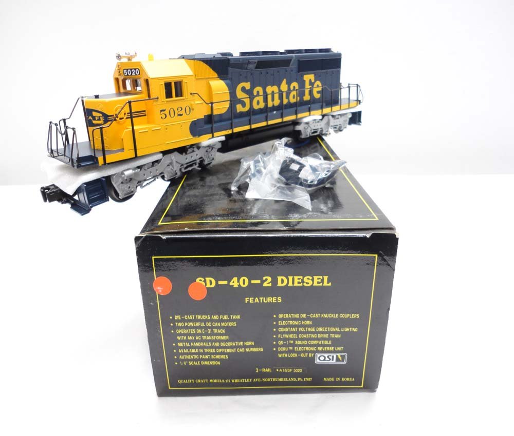 ABT: Mint Weaver #5020 AT&SF SD-40-2 Diesel Locomot: Paul V. Ambrose and Drew J. Bauer present: This is the #5020 AT&SF SD-40-2 Diesel Locomotive that Lionel made a few years ago. Our Opinion is that it is generally in Mint Condition. Original Box. All 