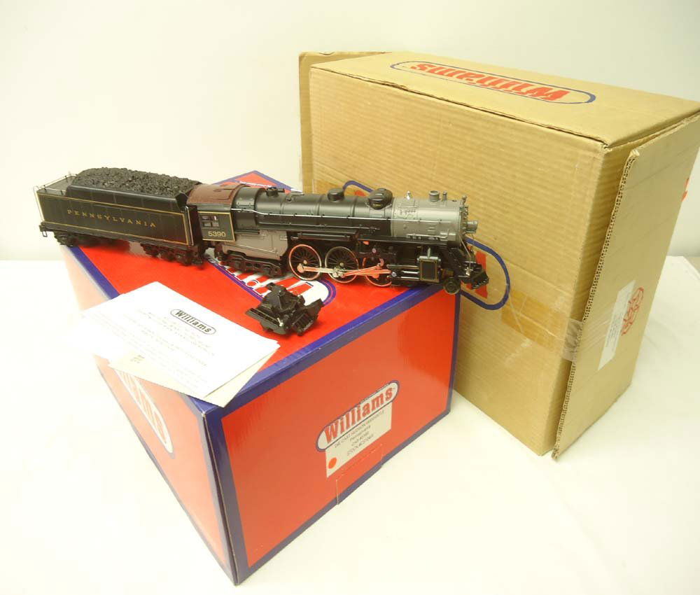 ABT: Mint Williams #CS104W Pennsylvania #5390 4-6-: Paul V. Ambrose and Drew J. Bauer present: These are the #CS104W Pennsylvania #5390 4-6-4 Steam Engine and Tender that Williams made a few years ago. Our Opinion is that they are generally in Mint Con