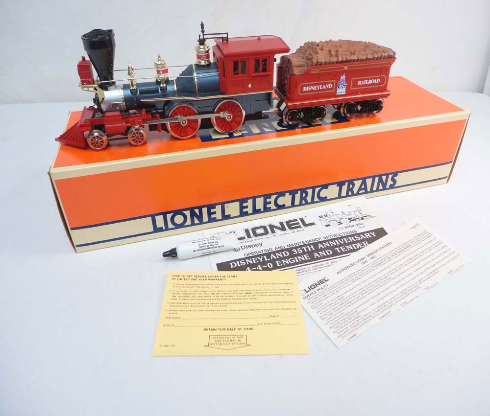 ABT: Lionel #18013 Disneyland 35th Celebration Gen: Paul V. Ambrose and Drew J. Bauer present: These are the #18013 Disneyland 35th Anniversary General Steam Engine and Tender that Lionel made 16 years ago. Our Opinion is that they are generally in Lik