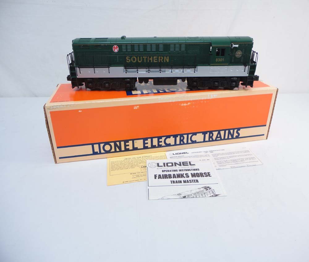 ABT: Lionel #18301 Southern Fairbanks FM Morse Die: Paul V. Ambrose and Drew J. Bauer present: This is the #18301 Southern Fairbanks Morse Diesel with Dual Motors, Magnetraction and Diesel Horn that Lionel made a few years ago. Our Opinion is that it i
