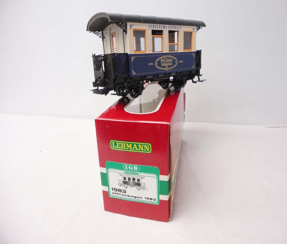 ABT: LGB G Scale: #1983 Passenger Car/OB: Paul V. Ambrose and Drew J. Bauer present: This is the #1983 Passenger Car that LGB made for G Scale a few years ago. Our Opinion is that it is generally in Like New Condition. Original Box. All Origi
