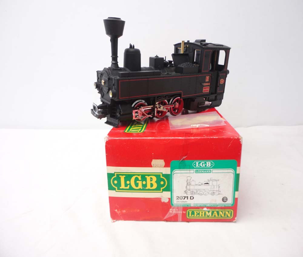 ABT: LGB G Scale: #2071D Black 0-6-2 Steam Engine/O: Paul V. Ambrose and Drew J. Bauer present: This is the #2071D Black 0-6-2 Steam Engine that LGB made for G Scale a few years ago. Our Opinion is that it is generally in Like New Condition. Original Bo