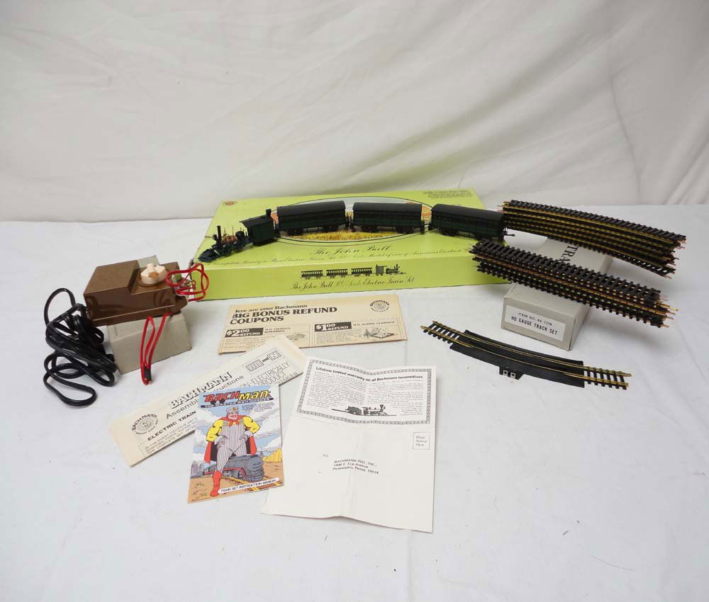 ABT: Bachmann HO Scale: #40-140 The John Bull Elec: Paul V. Ambrose and Drew J. Bauer present: This is the #40-140 The John Bull Electric Train Set that Bachmann made in HO Scale a few years ago. Please look at all the pictures; what is pictured is wha