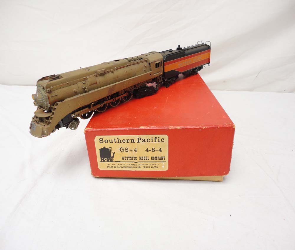 ABT: Brass Westside Models Co. HO Scale: Southern : Paul V. Ambrose and Drew J. Bauer present: These are the Brass Southern Pacific GS-4 4-8-4 Steam Engine and Tender that Westside Models Co. made in HO Scale. Please review all pictures: what is shown 