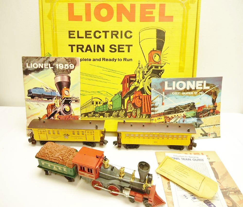 ABT: Nice Lionel #1612 General Passenger Set/OB++: Paul V. Ambrose and Drew J. Bauer present: This is the #1612 General Passenger Set that Lionel made circa 1959. Included are #1862 General Steam Engine, #1862T General Tender, #1865 Western & Atlantic