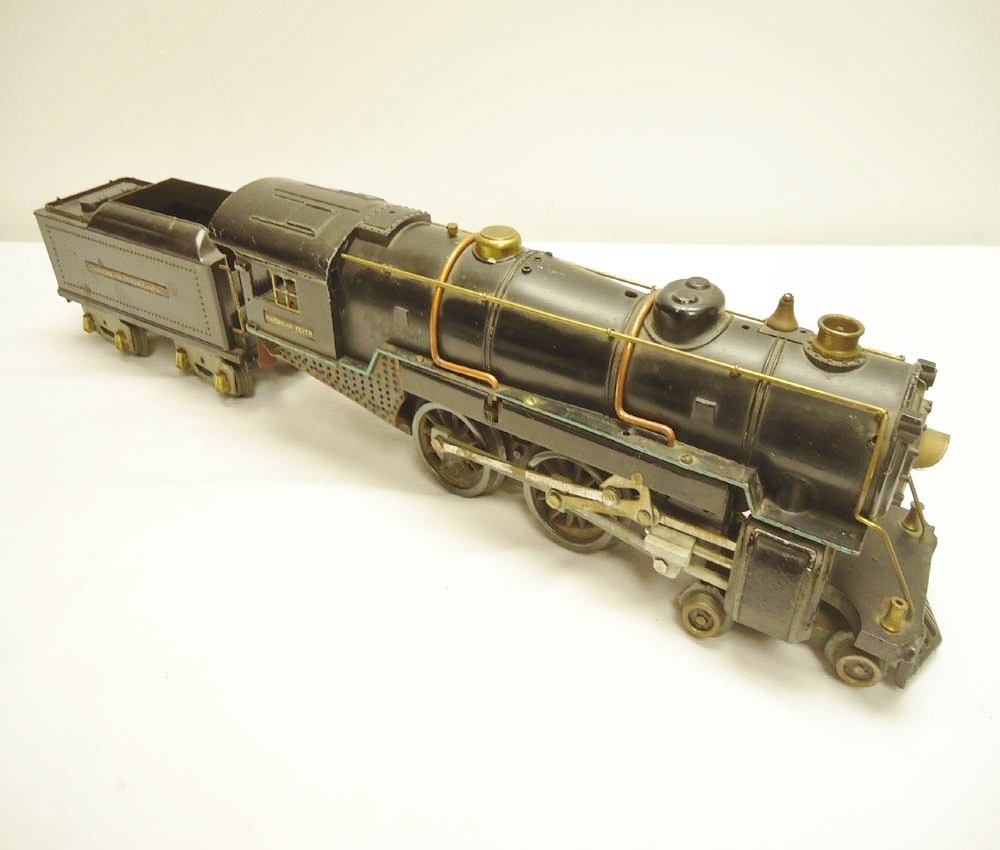 ABT: AF Wide Gauge Steam Engine & #4671T Tender: Paul V. Ambrose and Drew J. Bauer present: These are the Steam Engine and #4671T Tender that American Flyer made in Wide Gauge circa the 1930s. Note missing rear-Truck on Engine. What is shown is what