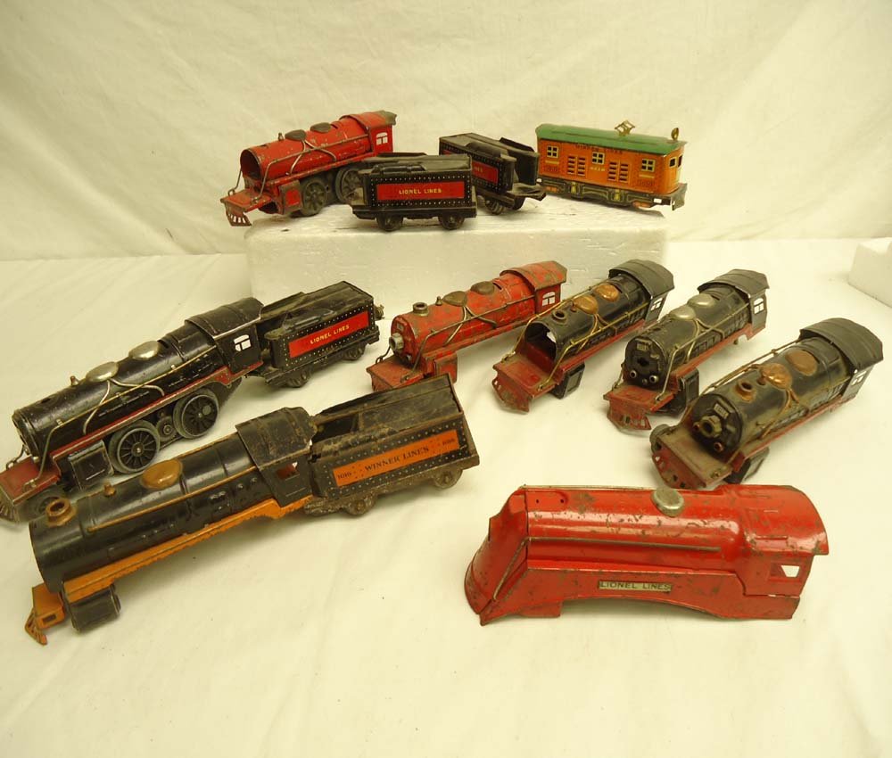 ABT: Lionel Assortment Steam Engines/Tenders/Elect: Paul V. Ambrose and Drew J. Bauer present: This is an assortment of Steam Engines, Boilers, Tenders, and one Electric in various stages of completion that Lionel made Pre War. Examine the pictures; wh
