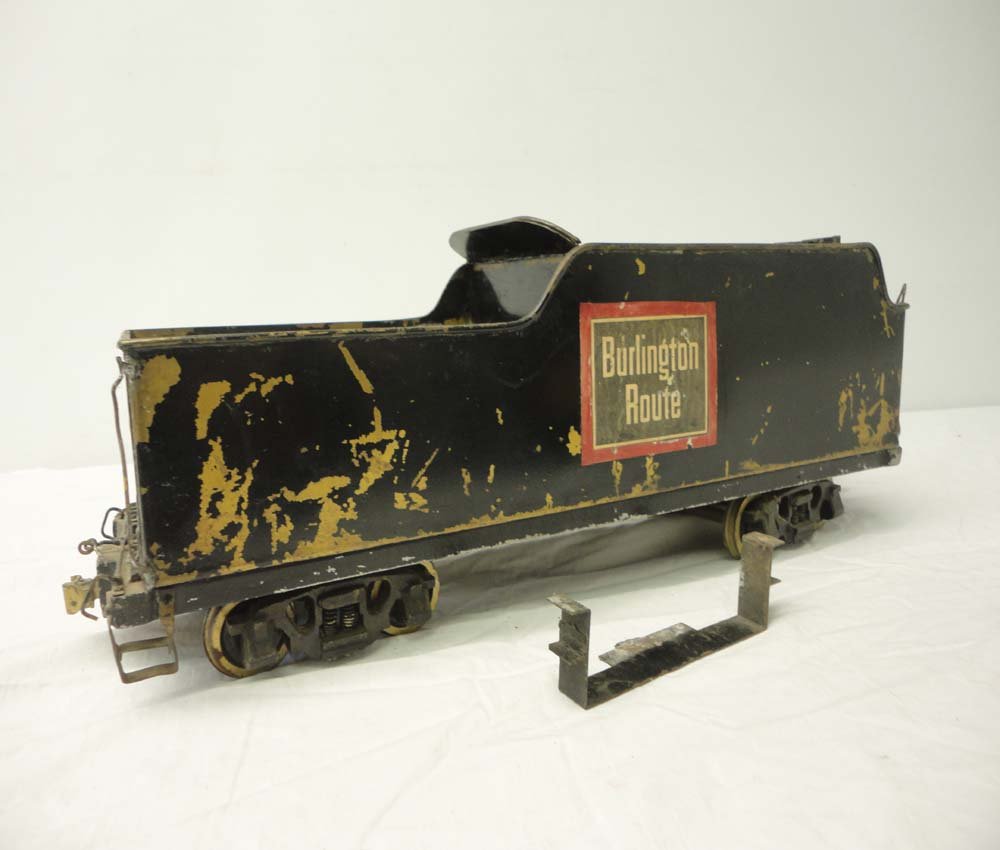 ABT: Scarce Buddy L Outdoor Railroad Burlington Te: Paul V. Ambrose and Drew J. Bauer present: This is the Outdoor Railroad Burlington Tender that Buddy L made circa 1930. What is pictured is what you will receive. No Box. Please add $50.00 for US-48 S