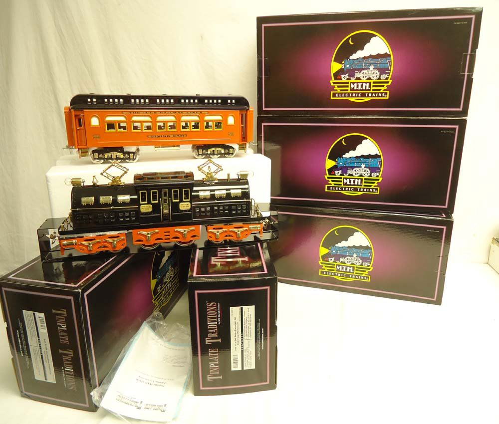 ABT: Mint MTH Standard Gauge: #10-2181-0 Ives Loco: Paul V. Ambrose and Drew J. Bauer present: These are the #10-1281-0 Ives 3245R Traditional Locomotive and the #10-5088A,B,C,D Ives 4 Car 240 Series Passenger Car Set that MTH made a few years ago in S