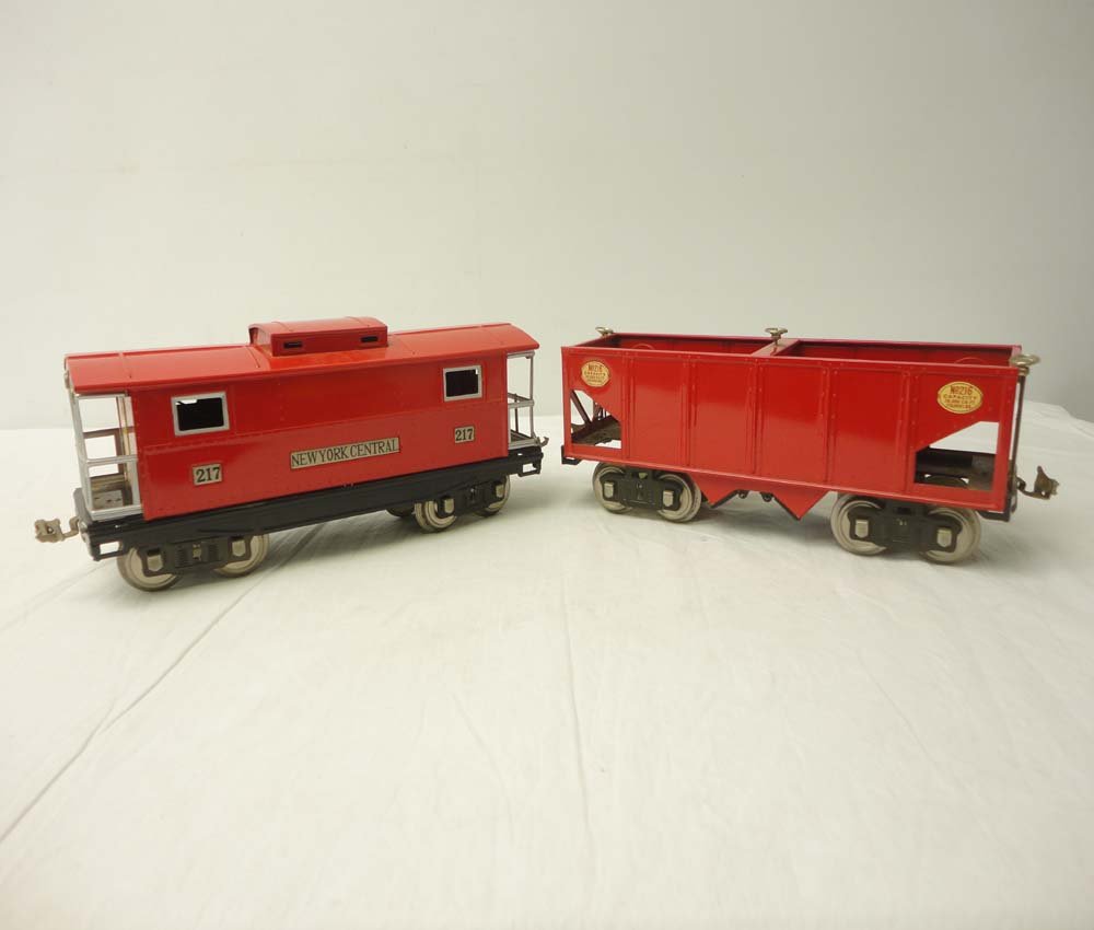 ABT: MTH Standard Gauge: #216 Hopper & #217 New Yo: Paul V. Ambrose and Drew J. Bauer present: These are the #216 Hopper & #217 New York Central Caboose that MTH made a few years ago in Standard Gauge. Our Opinion is that it is generally in Like New Co