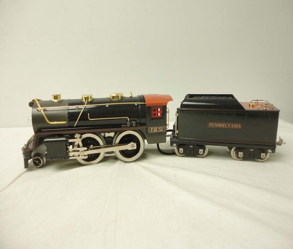 ABT: MTH Standard Gauge: #384E Pennsylvania Engine: Paul V. Ambrose and Drew J. Bauer present: These are the #384E Pennsylvania Engine and Tender that MTH made a few years ago in Standard Gauge. Our Opinion is that it is generally in Like New Plus Cond