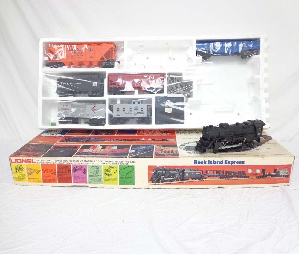 ABT: Incomplete Lionel #1386 Rock Island Express In: Paul V. Ambrose and Drew J. Bauer present: This is the Incomplete #1386 Rock Island Express Freight Set (with some additional cars) that Lionel made in the 1970s. This Set includes the #8304 Diecast R